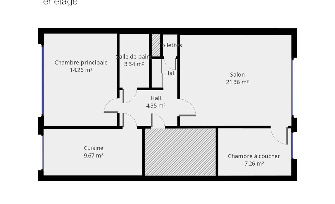 Plan Jean Van Lierde 33 - 1er étage