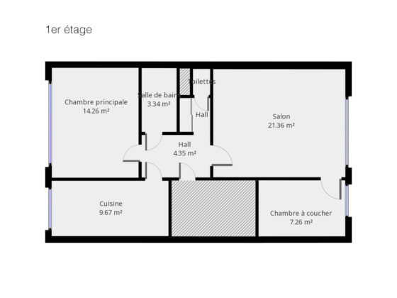 Plan Jean Van Lierde 33 - 1er étage